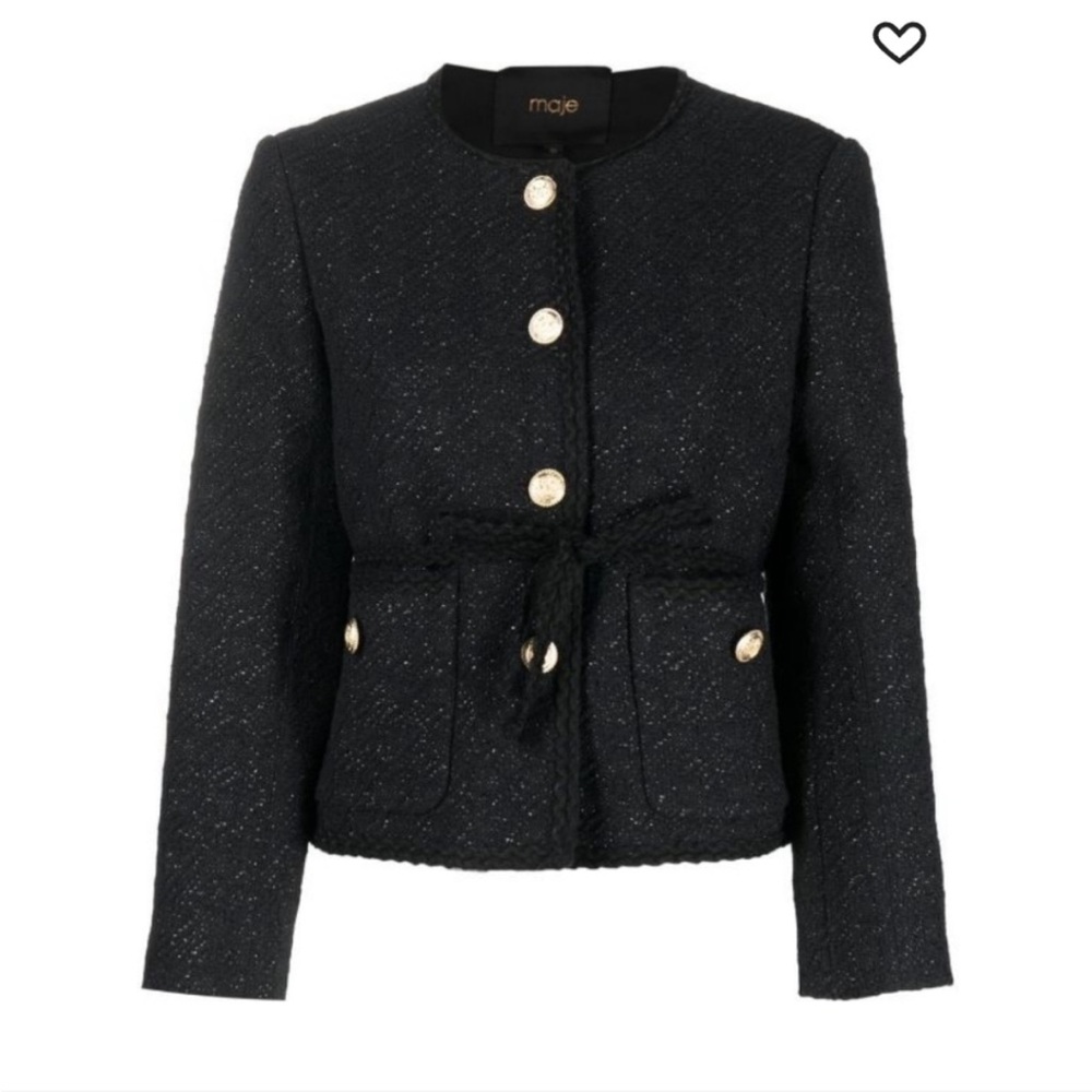 Maje violette straight cut jacket size 40 nwt sold out everywhere